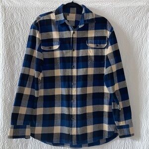Jachs Brawny Layer Button Down Heavy Flannel Long Sleeve Shirt